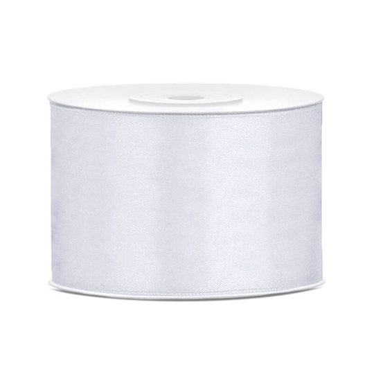 Satinband Vit - 50 mm x 25 m