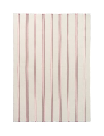 Lines Pläd Alpacka ull Beige/Vit