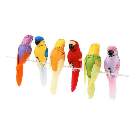 Tropiska Fåglar Dekoration - 6-pack