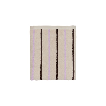 Raita Handduk 40X60 cm Beige/Lila