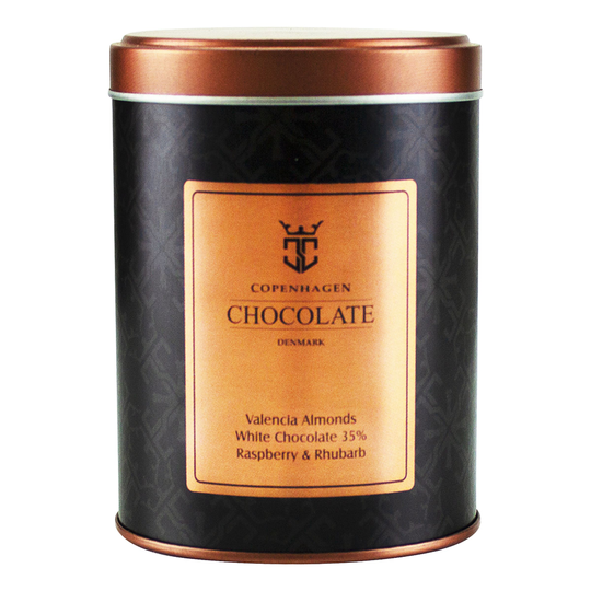 Valencia Mandlar Vit Choklad Hallon & Rabarber - 125 gram