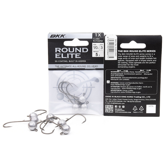 BKK Round Elite Classic 10 g jiggskalle 3 st/pkt #3/0