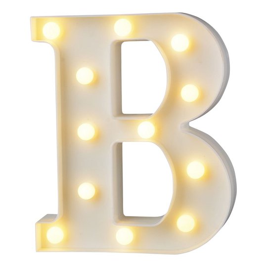 Bokstav med LED-Belysning - Bokstav B