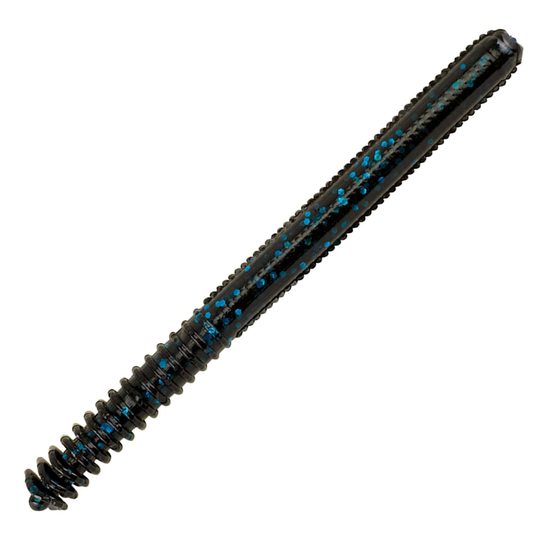 Berkley Lugworm 4" Black Blue Fleck jigg 20 st/pkt