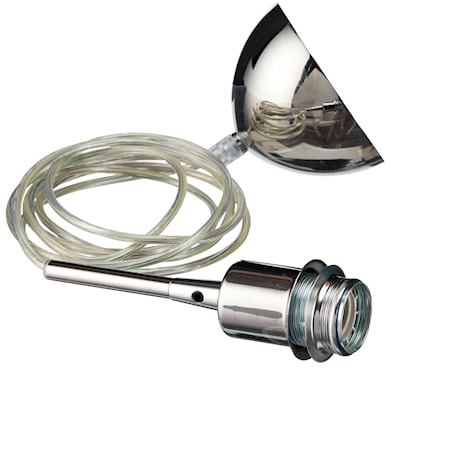 Gloria Upphäng E27 Krom Transparent Kabel