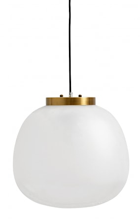 Pendel Frostat Glas/Vit Large
