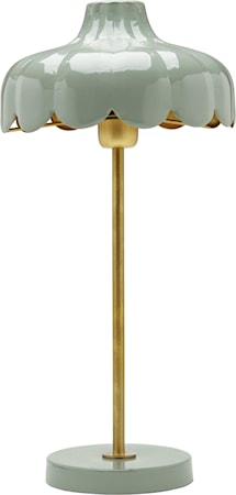 Wells Bordslampa Grön/guld 50cm
