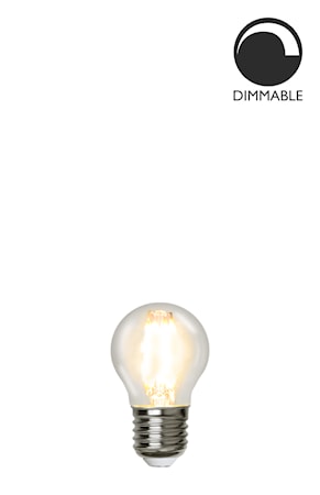 Ljuskälla E27 LED Filament Glob Klar 45 mm 4,2W