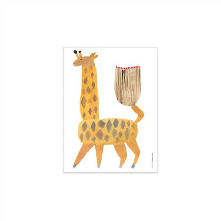 Poster 30X40 Noah Giraffe Moira Frith Multi Multi