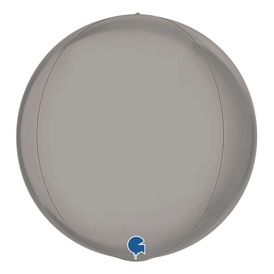 Folieballong Globe Stor Silver