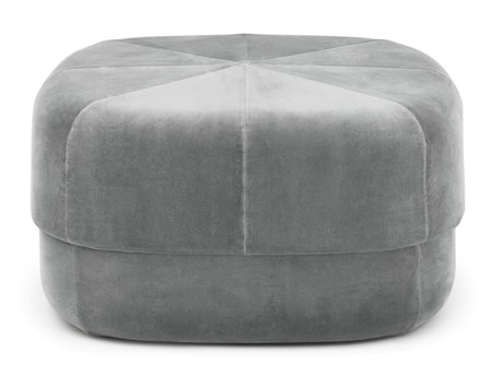 Circus pouf sittpuff velour large - Grey