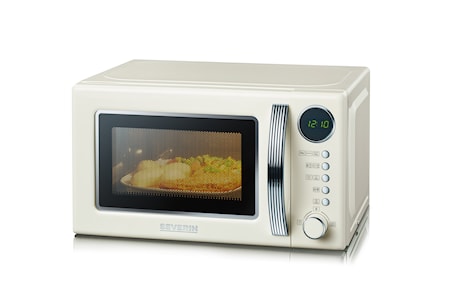 Mikrovågsugn Retro 700W Elfenbensvit