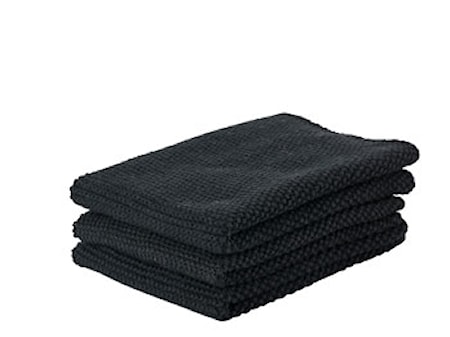 Zone Denmark Handduk Svart 3 st bomull 27 x 27 cm