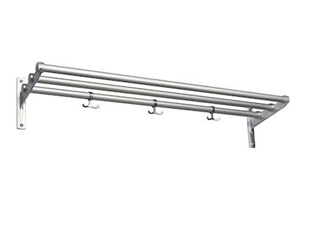Nostalgi aluminium/aluminium L=1000 mm hatt/skohylla