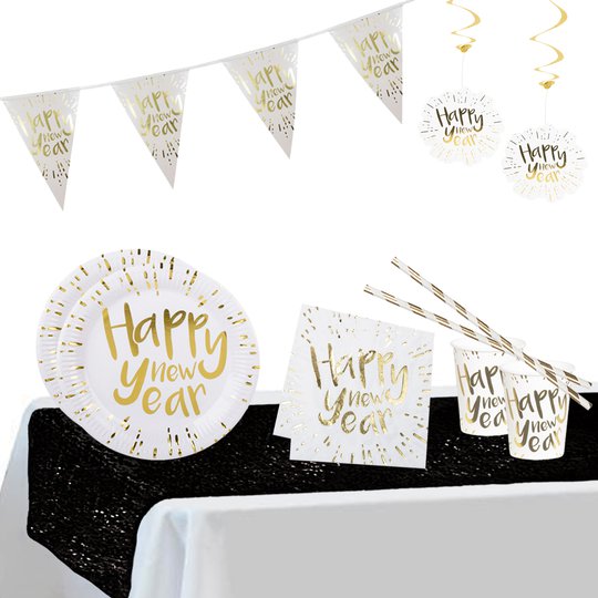 Nyårspaket Happy New Year Guld - 6 personer Nyårspaket Guld