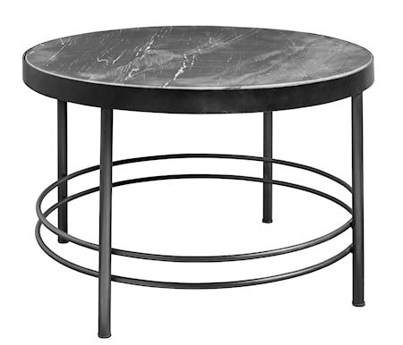 Midnight Soffbord Marmor Ø80Cm