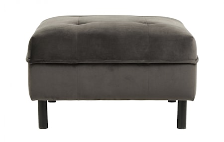 Sittpuff Velourklädsel Varmgrå