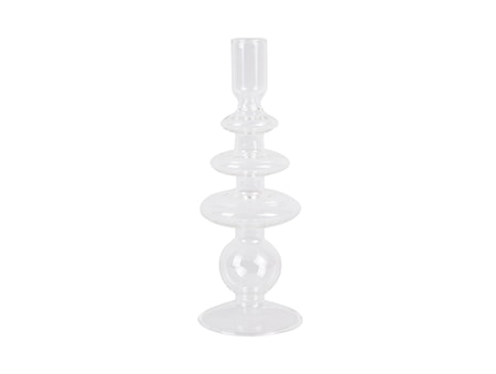 Art rings Ljusstake Glas Large Klar