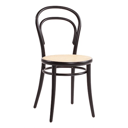 Thonet No A14 köksstol med Rottingsits