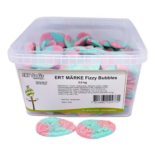 ERT Märke Fizzy Bubbles Storpack - 2 kg