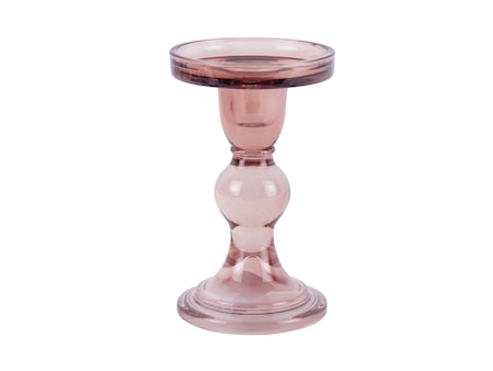 Glas Art Ljusstake Large Faded Pink