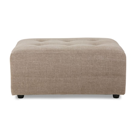 Vint couch Soffmodul hocker Linneblandning Taupe