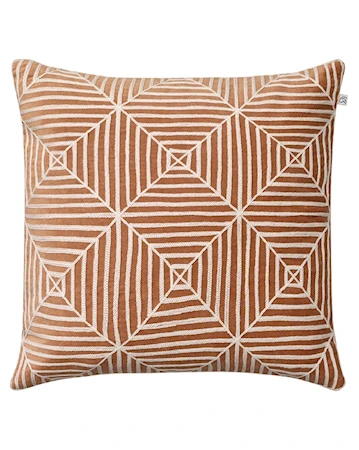 Kulgam Kuddfodral hand embroidered Velvet Taupe 50x50cm