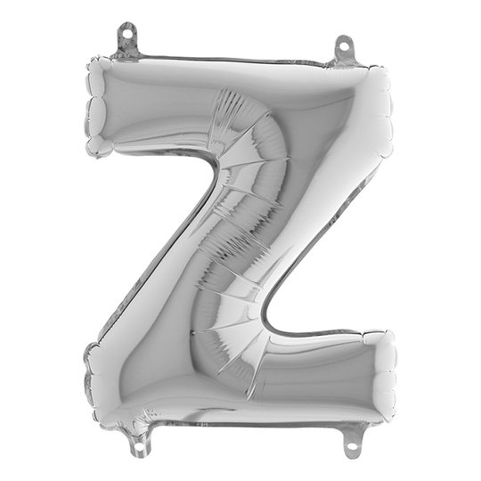 Bokstavsballong Mini Silver - Bokstav Z