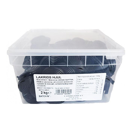 Lakritshjul Storpack - 2 kg