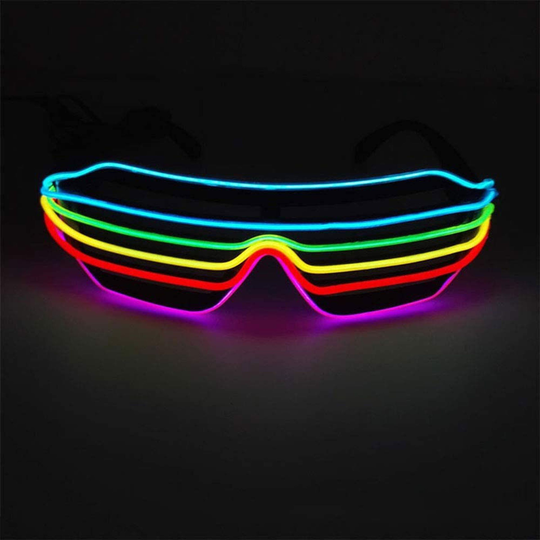 El Wire LED Shutter Shades