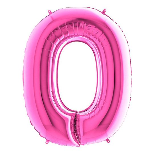 Bokstavsballong Rosa - Bokstav O