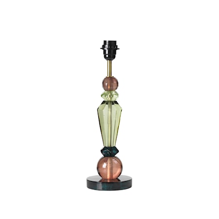 Caia Lampfot 38 cm Glas Matcha