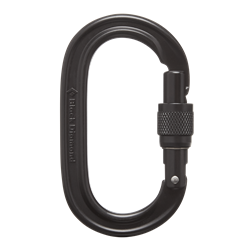 Black Diamond Oval Keylock Screwgate Biner