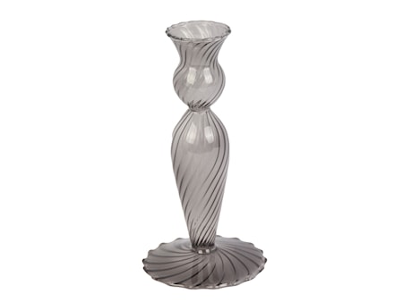 Swirl Ljusstake 17 cm Svart