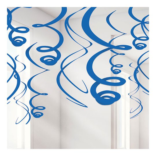 Swirls Mörkblå Hängande Dekoration