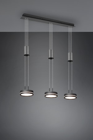 Franklin LED Taklampa 3L Antracit