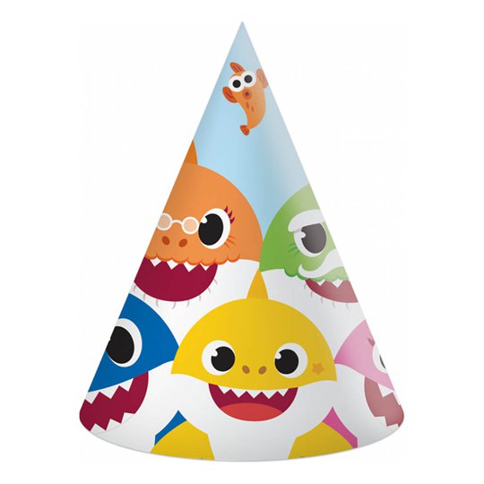 Partyhattar Baby Shark - 6-pack
