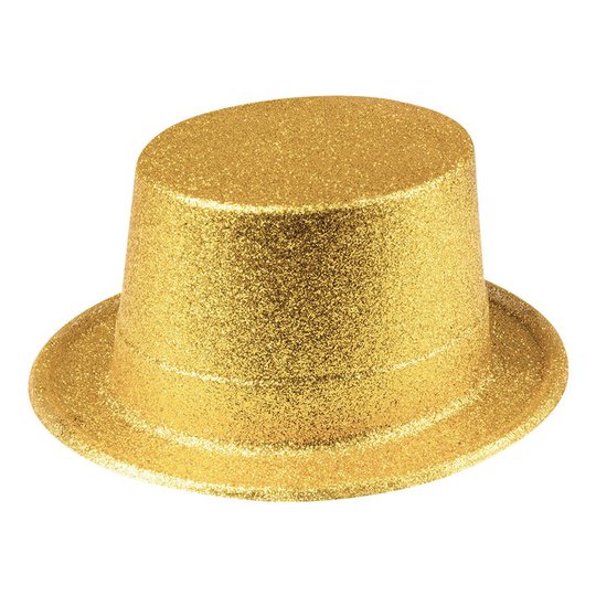 Glitterhatt Guld - One size
