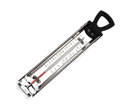 Sockertermometer stål/svart op