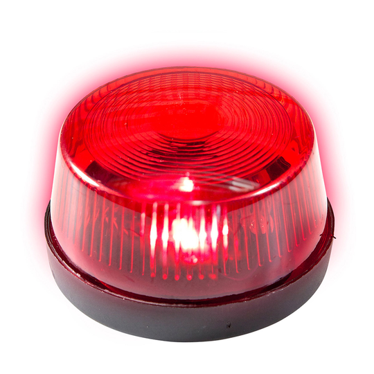 Larmlampa Siren - Röd