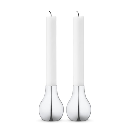 Cafu Ljusstake 2-pack Rostfritt Stål