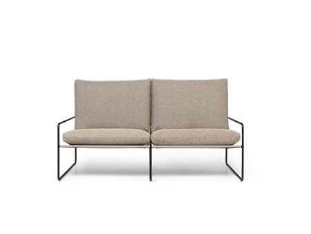 Desert 2-seater Dolce Svart/Mörk sand