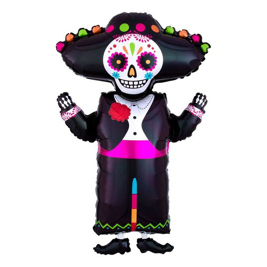 Folieballong Day of the Dead Skelett SuperShape