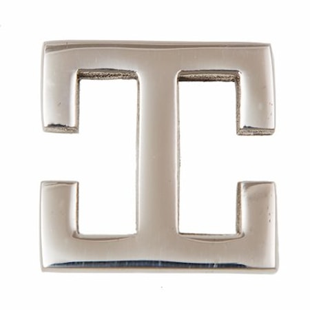 Knopp Greek Key Förnicklad Mässing