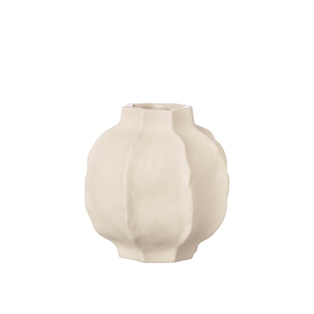 Vas Stengods 10 cm Naturvit