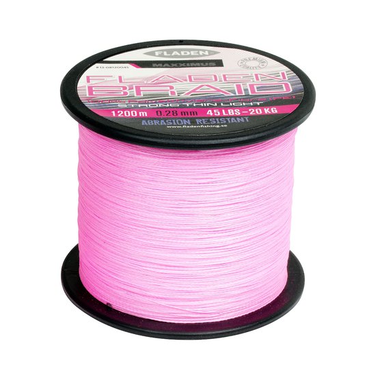 Fladen Maxximus rosa 1200 m flätlina