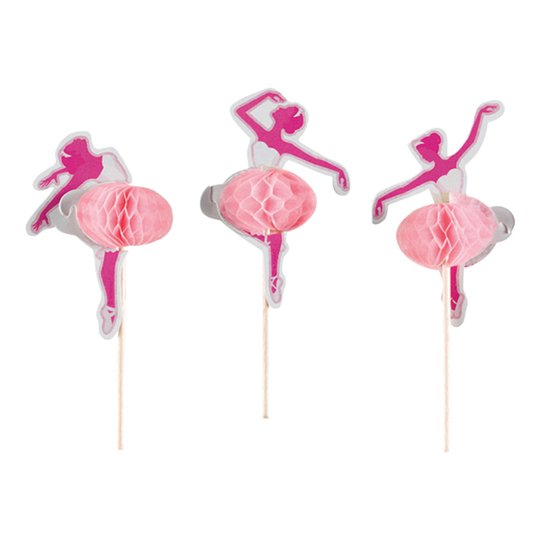 Partypicks Ballerina Honeycomb - 10-pack