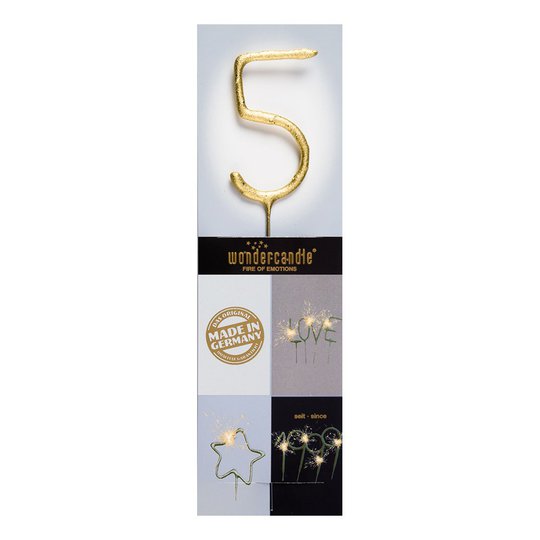 Sifferbloss Guld - Siffra 5