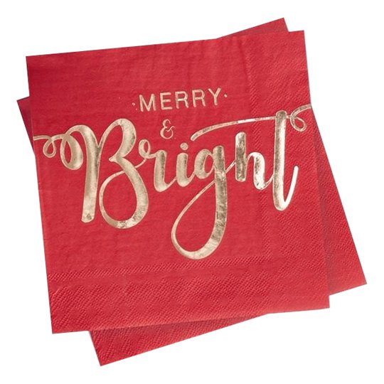 Servetter Merry & Bright - 20-pack