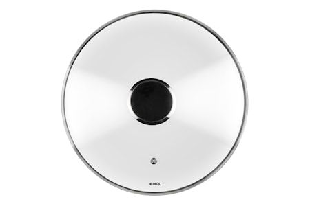 Glaslock 26 cm med stålknopp